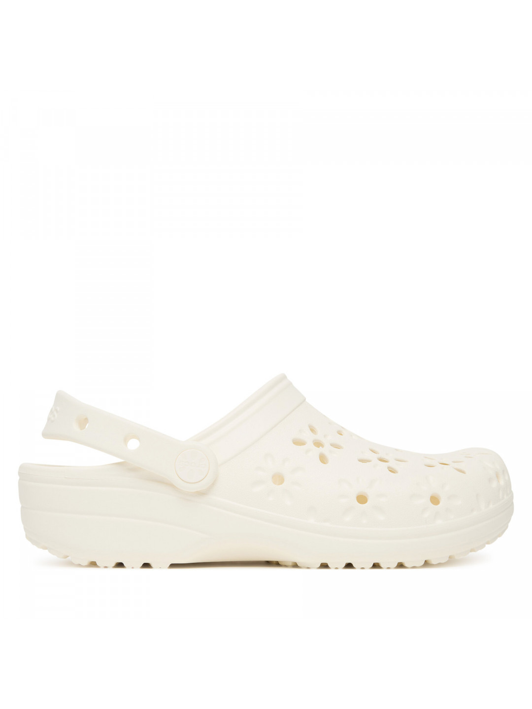Nazouváky Crocs Classic Floral Cut-Out Clog 210927 Écru